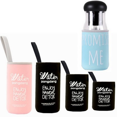 Reusable Neoprene Insulated Sleeve Bottle Holder for Hot and Cold Drinks