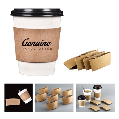 Recycled Kraft Paper Coffee Cup Sleeve