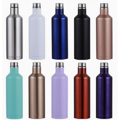 17oz Stainless Steel Wine Bottle Tumbler – Double Wall Vacuum Insulated